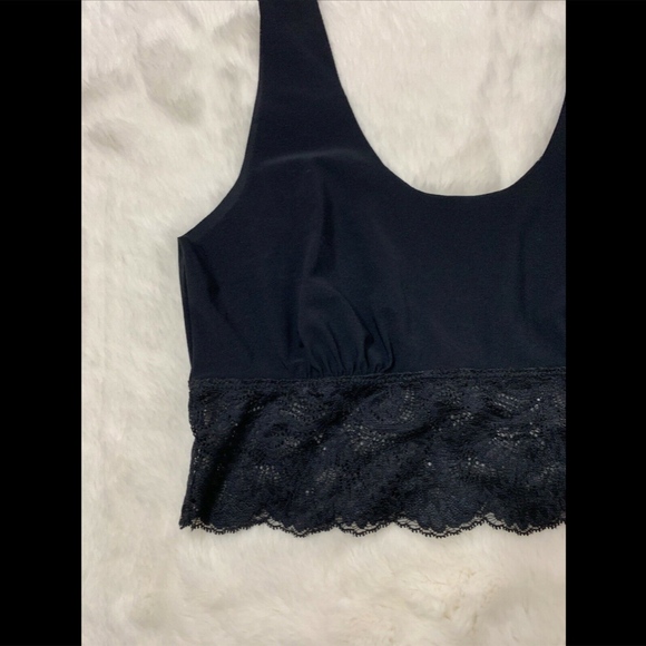 NEW $78‎ COMMANDO Sexy And Smooth Lace Trim Longline Bralette [SZ Large ] - Picture 3 of 8